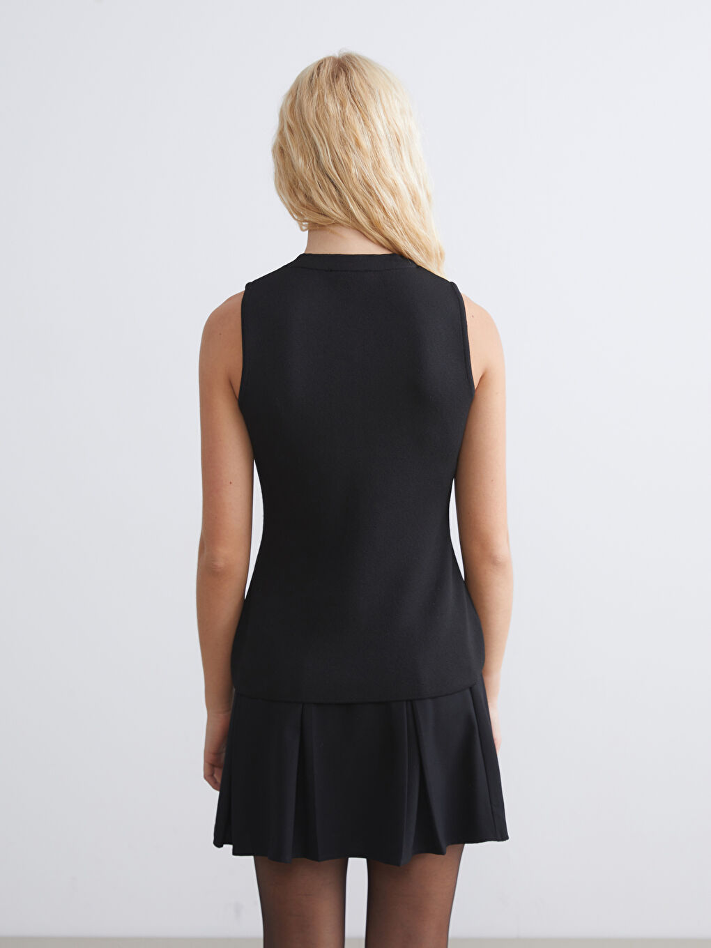 XSIDE Crew Neck Women's Knitwear Waistcoat -W5FF30Z8-CVL