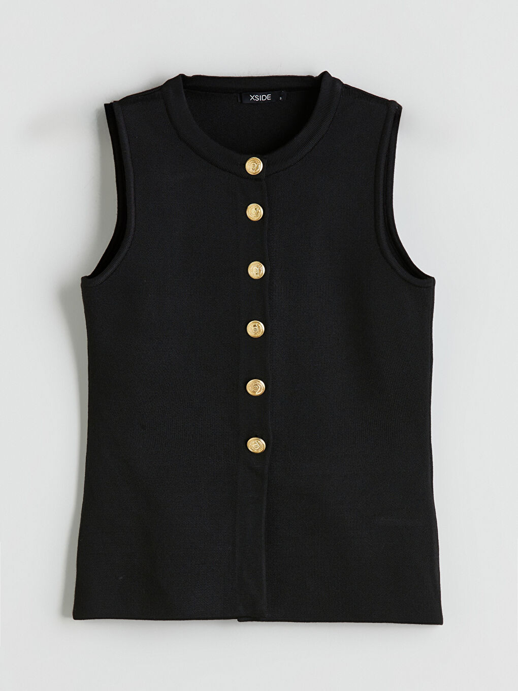 XSIDE Crew Neck Women's Knitwear Waistcoat -W5FF30Z8-CVL