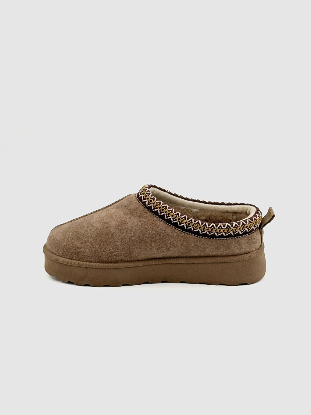 Girl BROWN Slipper Boots-1