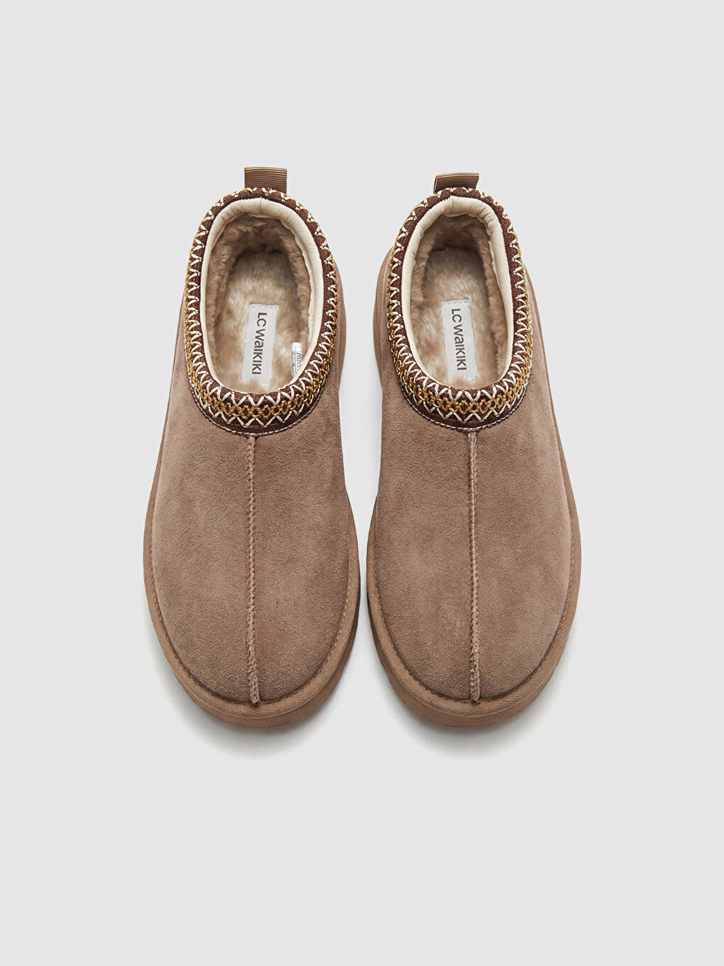 Girl BROWN Slipper Boots-2