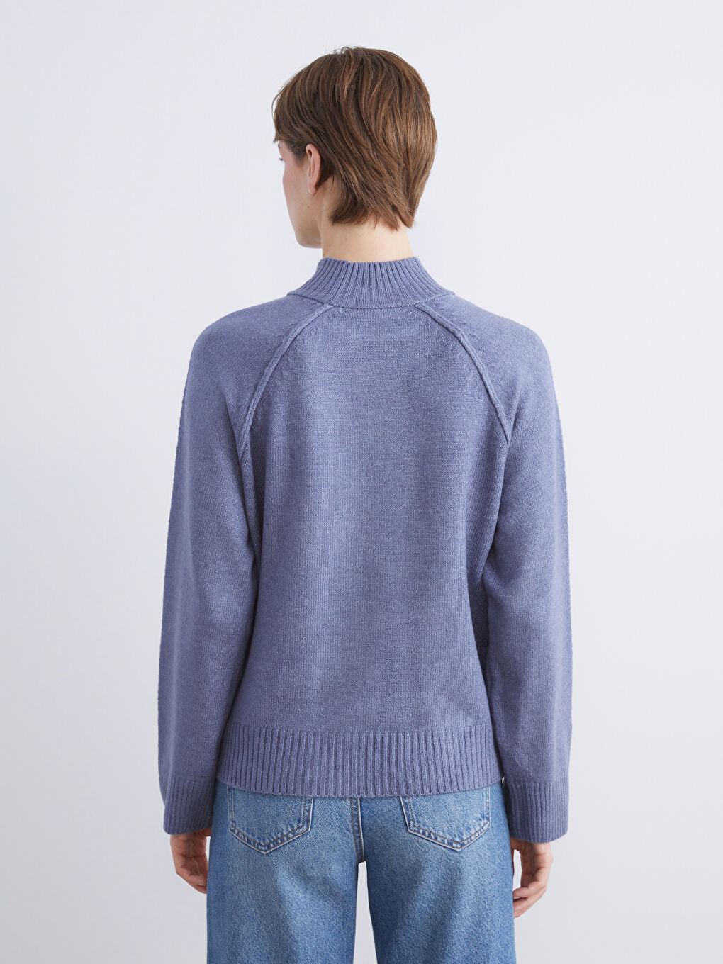 Half Turtleneck Women's Knitwear Sweater-3