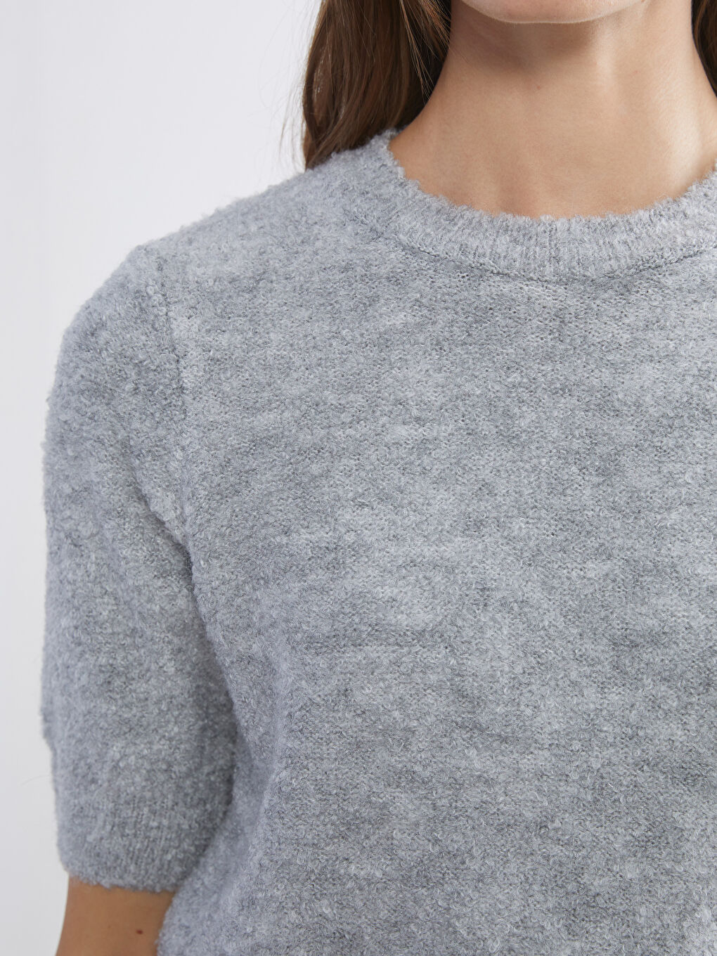 Crew Neck Women's Knitwear Sweater-2