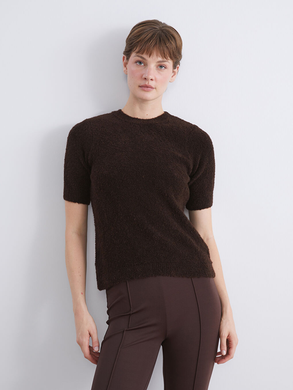 Crew Neck Women's Knitwear Sweater