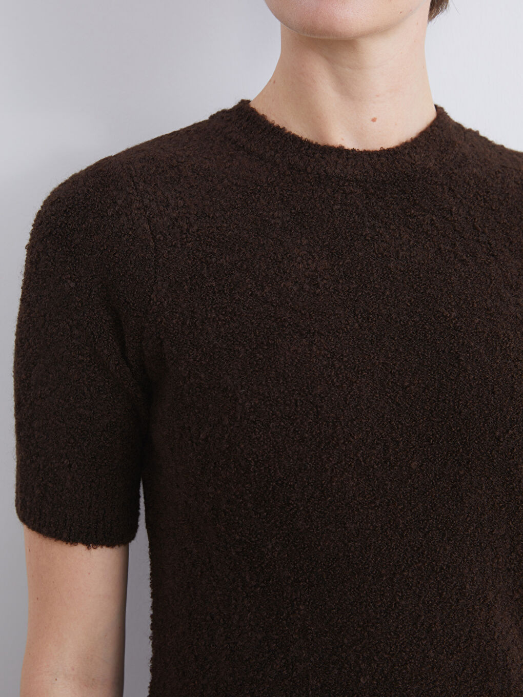 Crew Neck Women's Knitwear Sweater-2