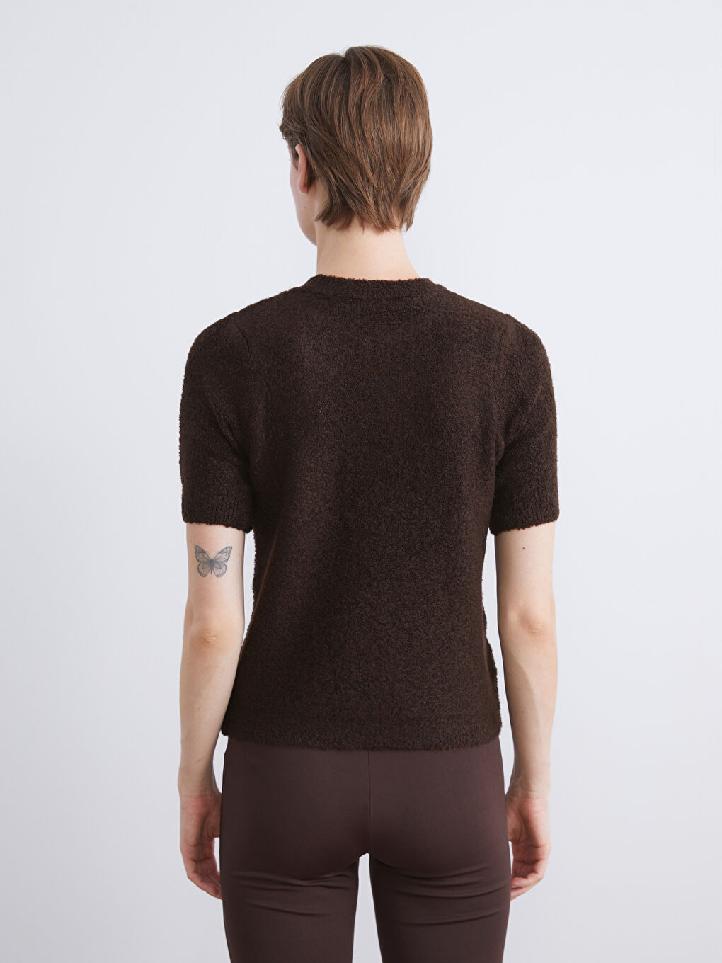 Crew Neck Women's Knitwear Sweater-3