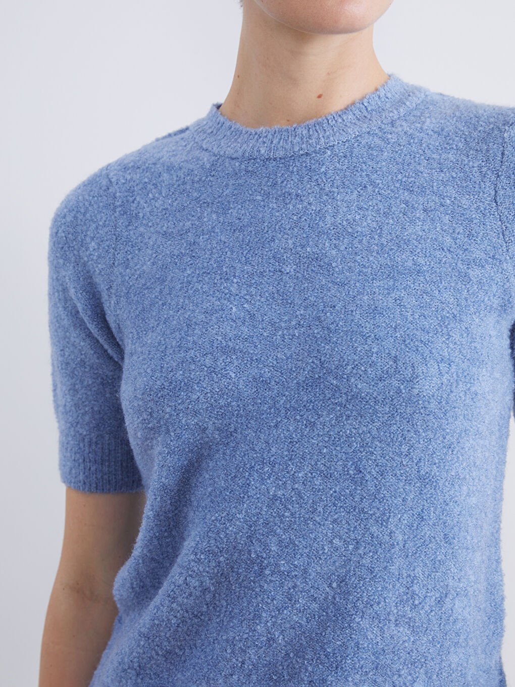 Crew Neck Women's Knitwear Sweater-2