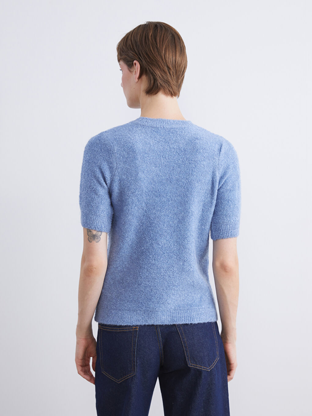 Crew Neck Women's Knitwear Sweater-3