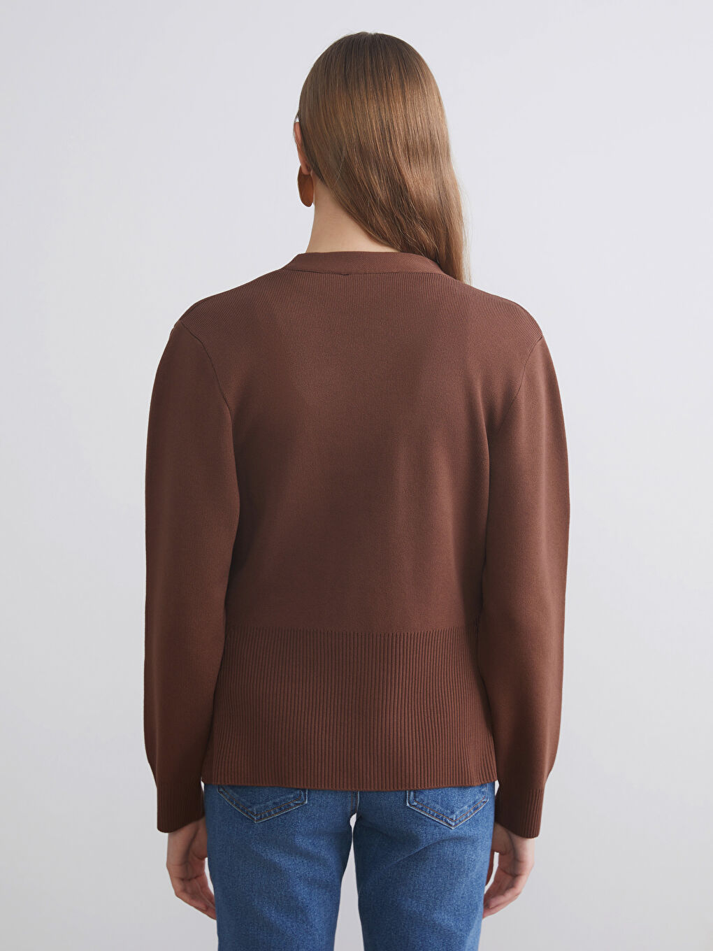V Neck Women's Knitwear Cardigan-3