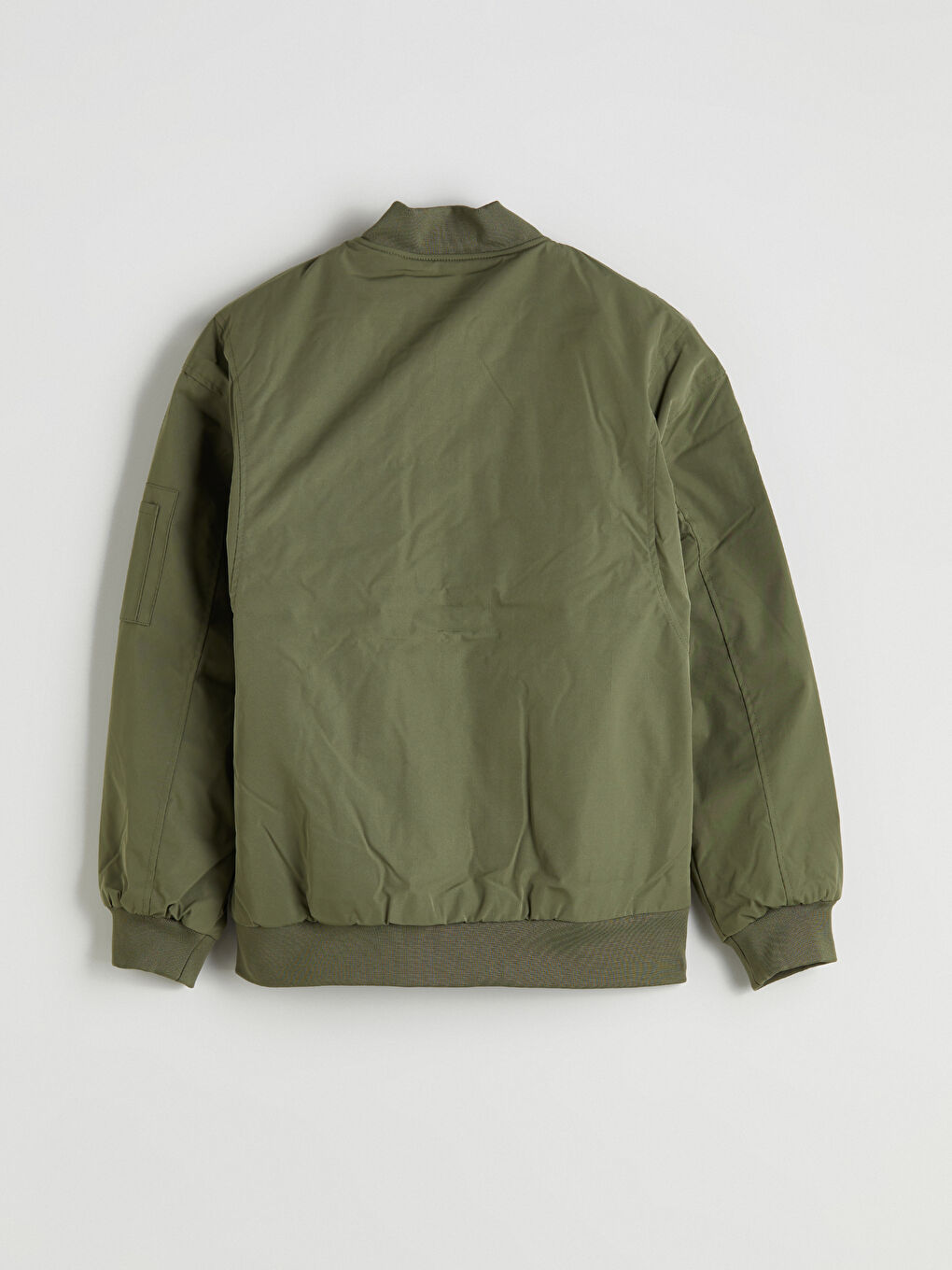 Haki Rahat Kalıp Kolej Yaka Erkek Bomber Mont-7