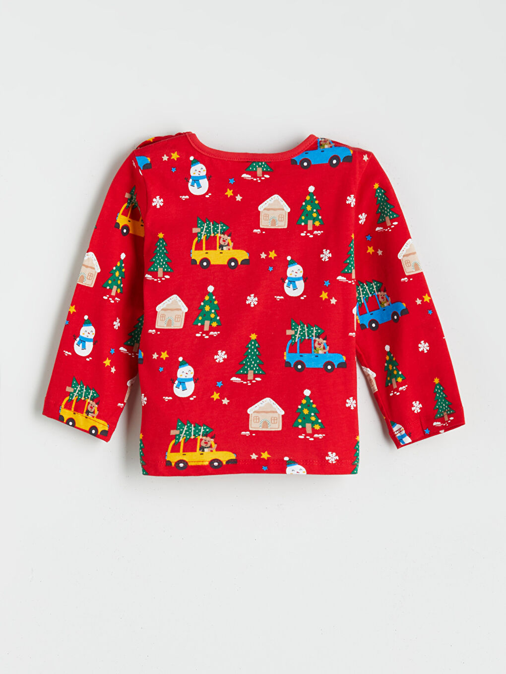 Kırmızı Yılbaşı Temalı Erkek Çocuk Pijama Takımı-2