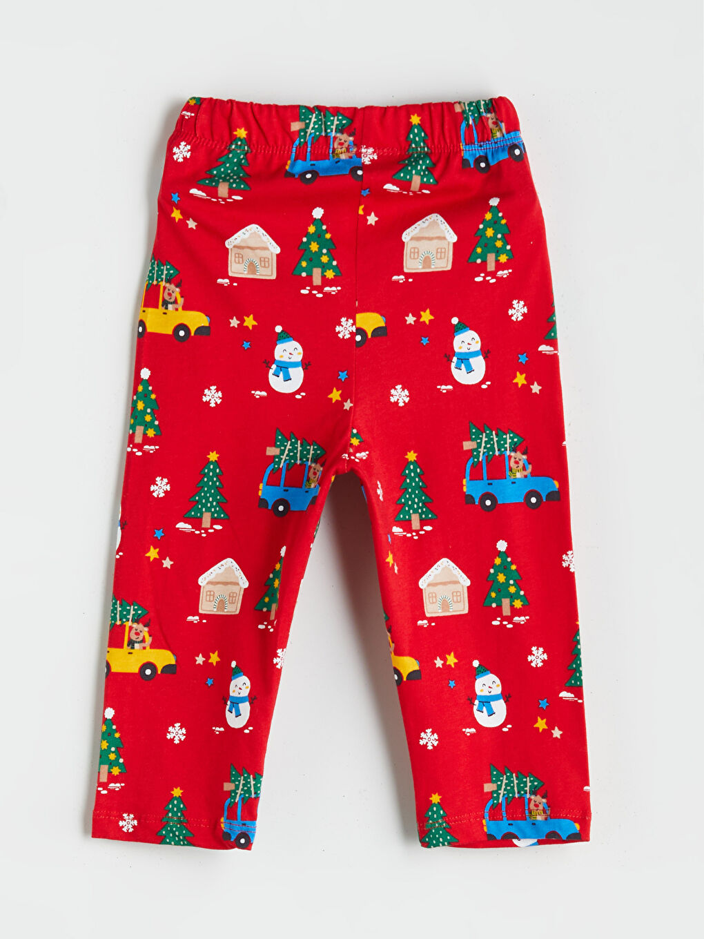 Kırmızı Yılbaşı Temalı Erkek Çocuk Pijama Takımı-4