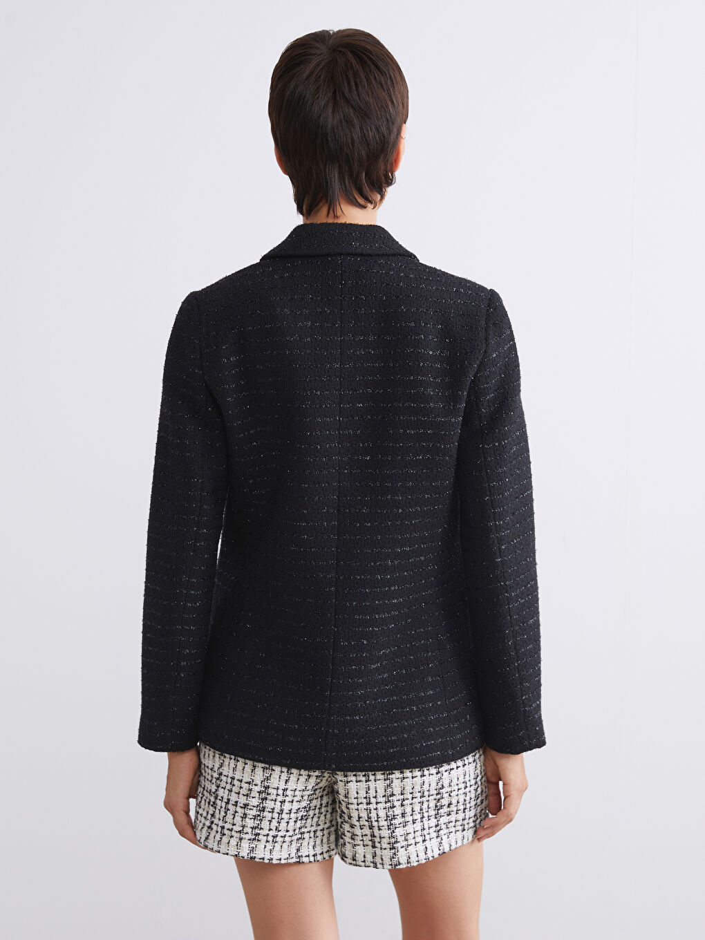 Woman BLACK Blazer Jacket-4