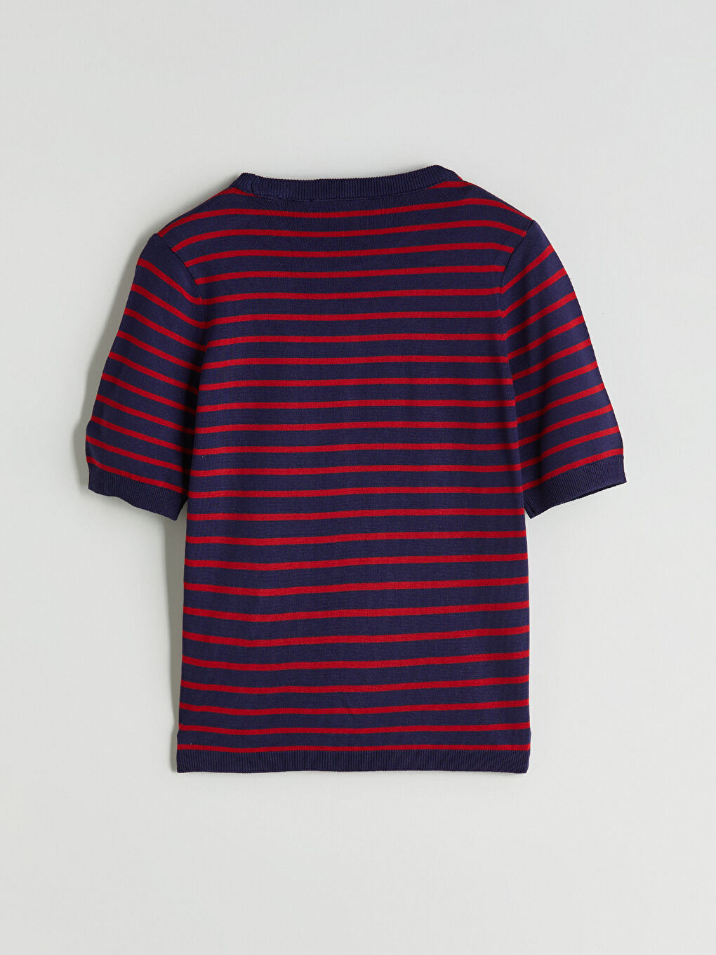 Crew Neck Striped Women's Knitwear Sweater-5