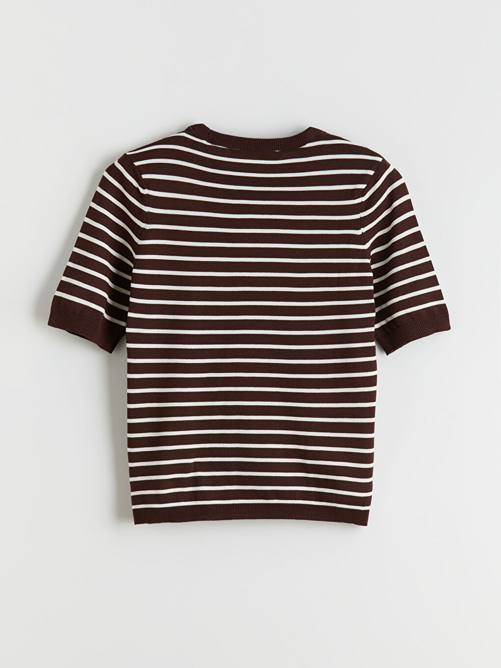 Crew Neck Striped Women's Knitwear Sweater-5