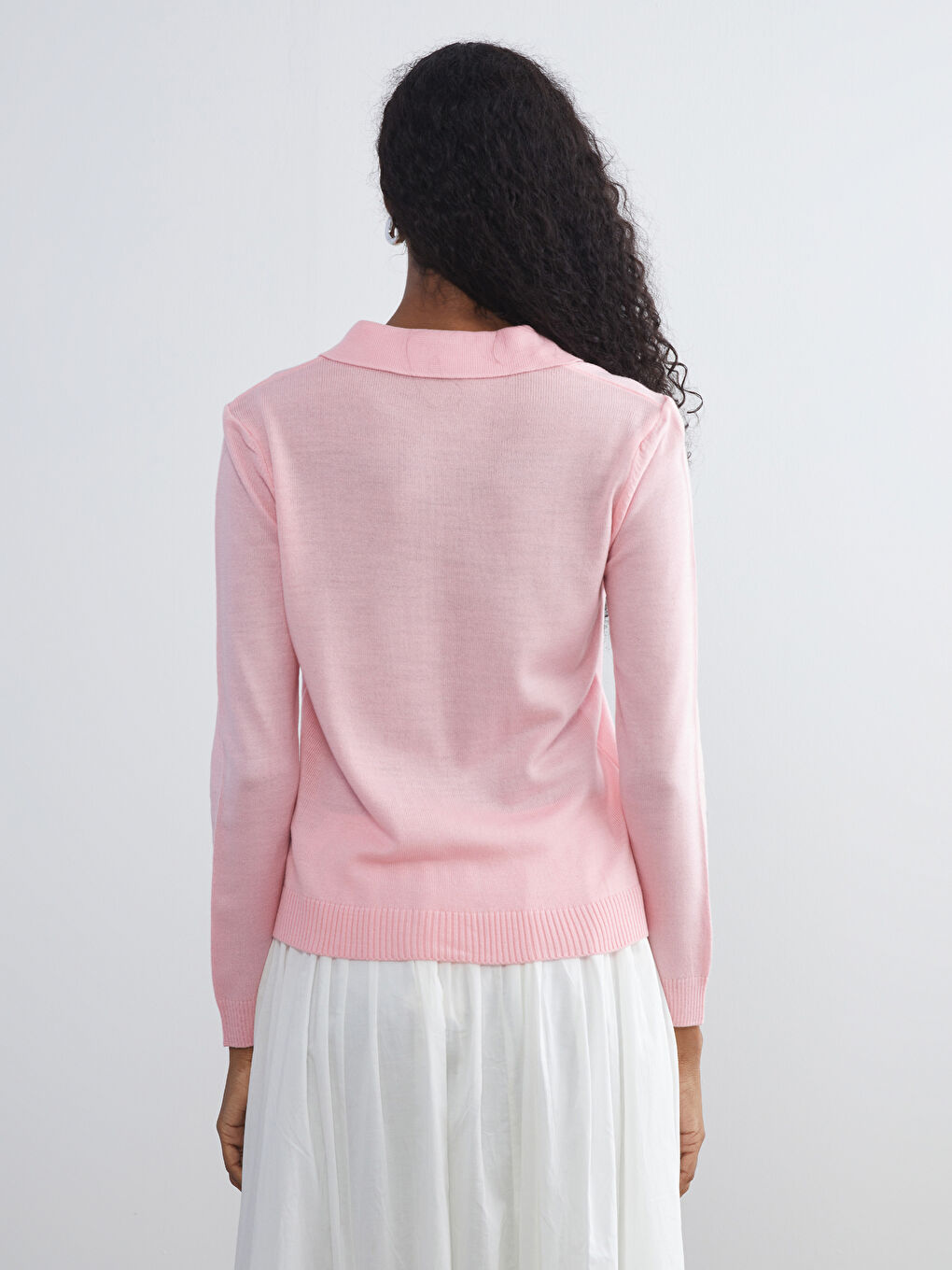 LCW Vision Polo Neck Women's Knitwear Sweater -W5FG02Z8-EDG