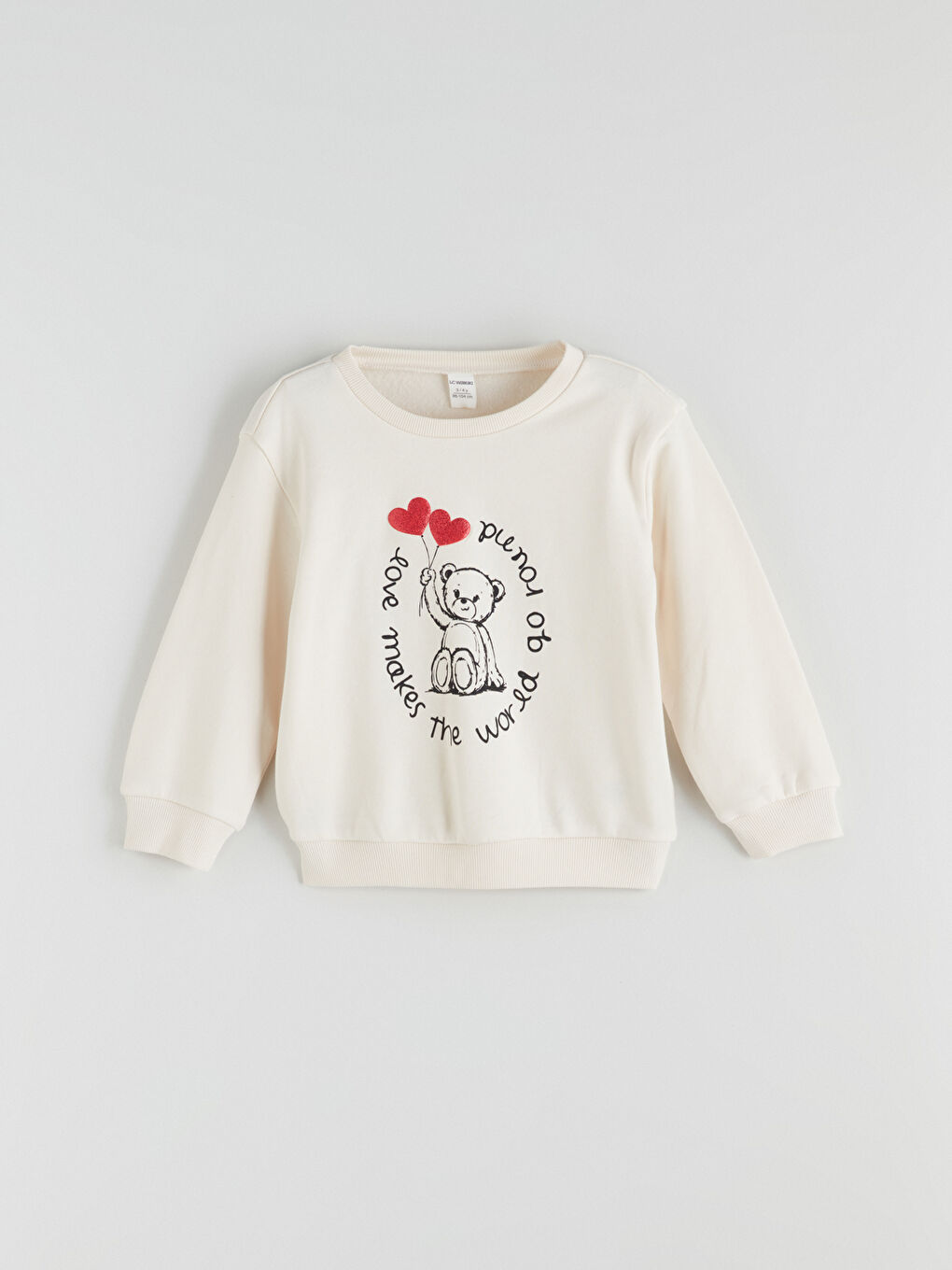 Crew Neck Printed Girls Sweatshirt 2 Pack-1