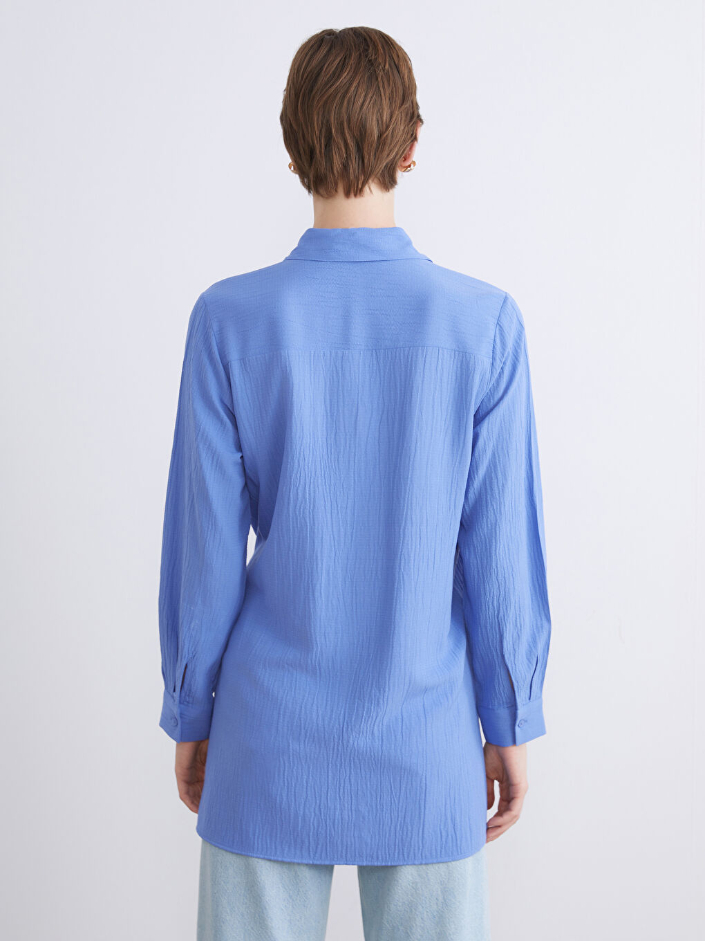 Textured Women's Shirt Tunic-4