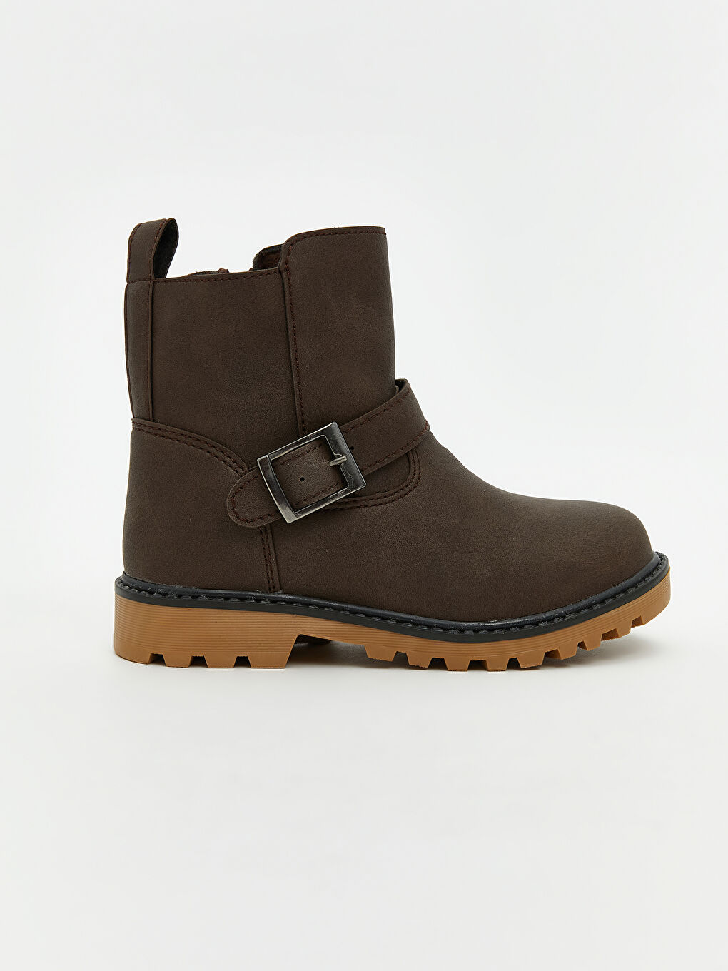 Kahverengi Deri Görünümlü Erkek Bebek Bot-1