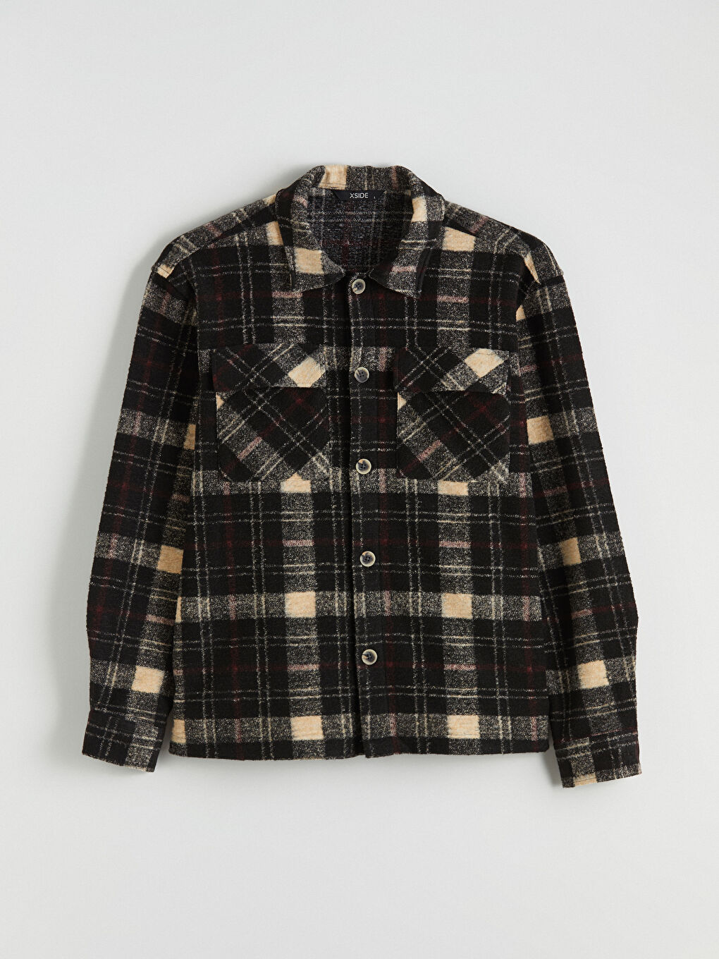 Comfortable Fit Plaid Men's Shirt Jacket-4