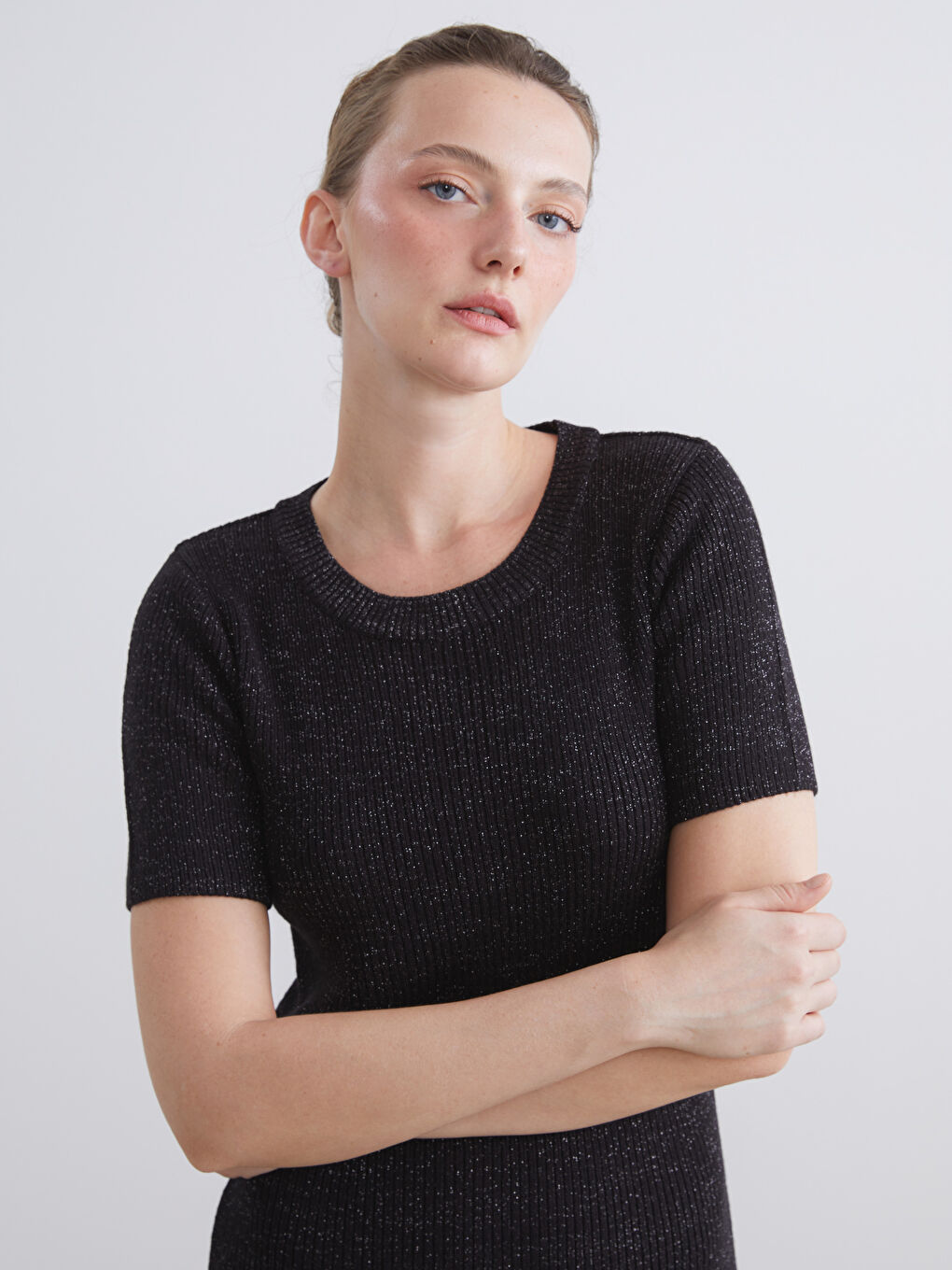 LCW Comfort Woman BLACK Dress -W5FG41Z8-CVL