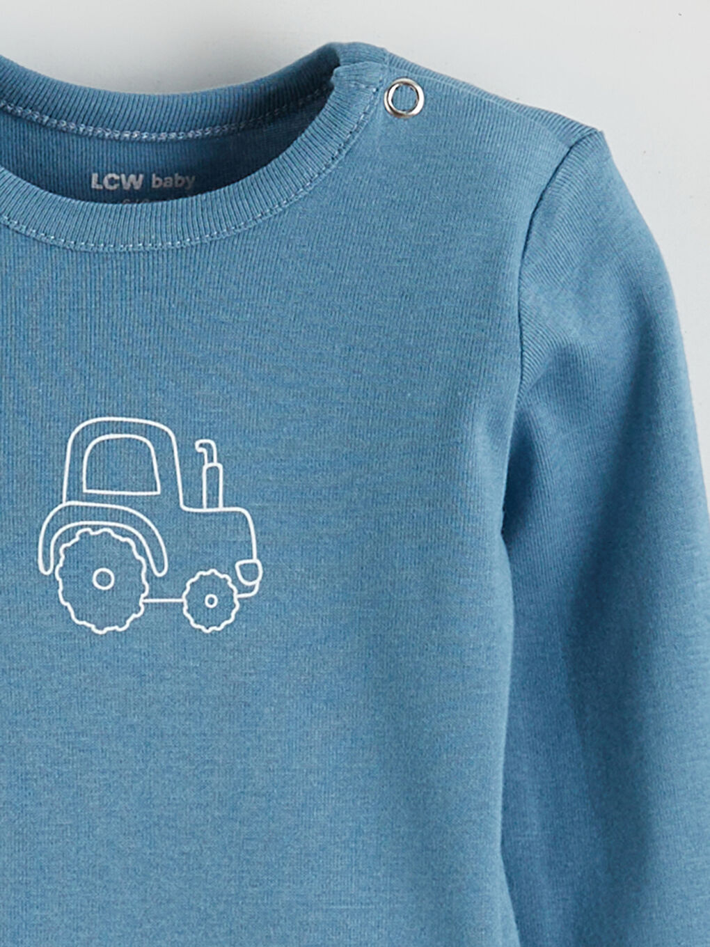 بدلة جسم للأولاد مطبوعة بأزرار كبس - ٣ قطع-7