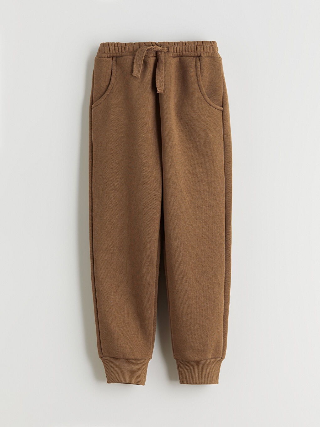Kahverengi Beli Lastikli Erkek Çocuk Jogger Eşofman Altı