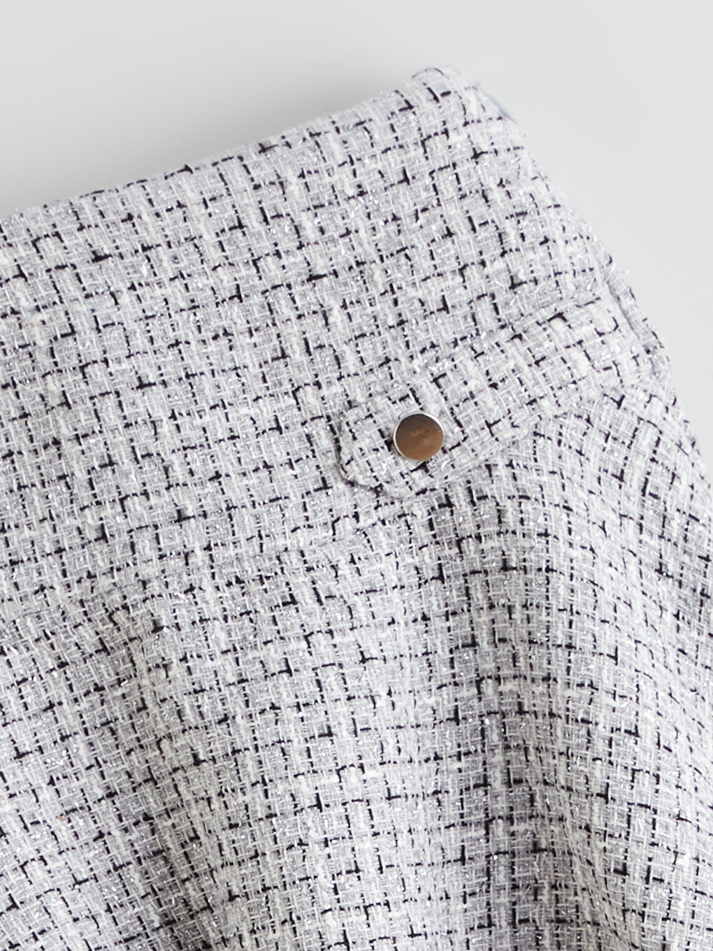 Gri Desenli Tüvit Kız Çocuk Etek-2