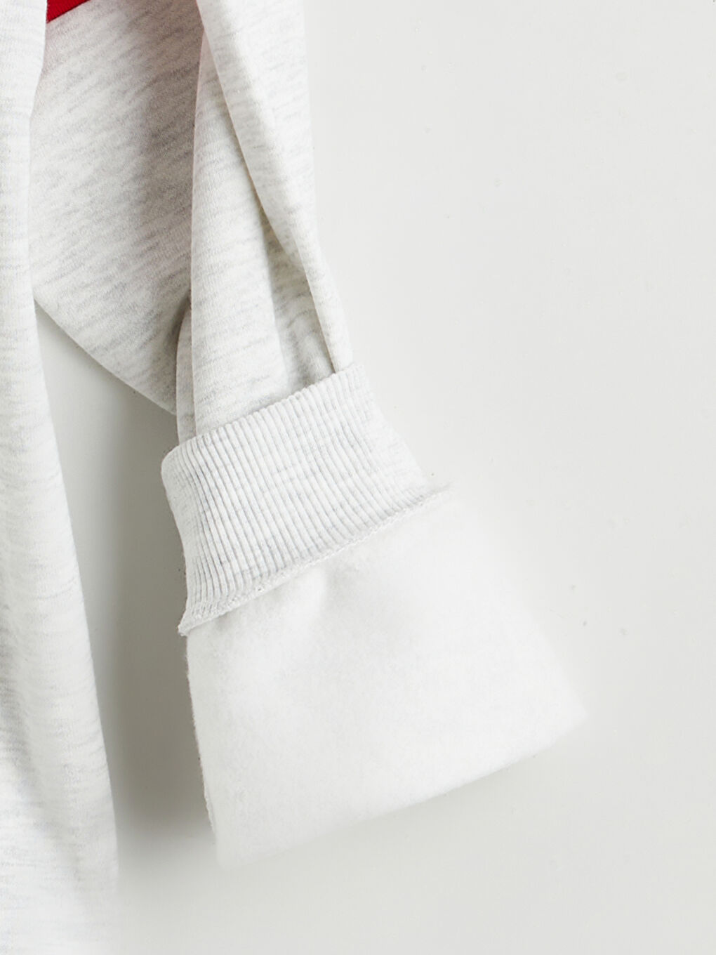 Gri Tokyo Baskılı Erkek Çocuk Kalın Sweatshirt-1