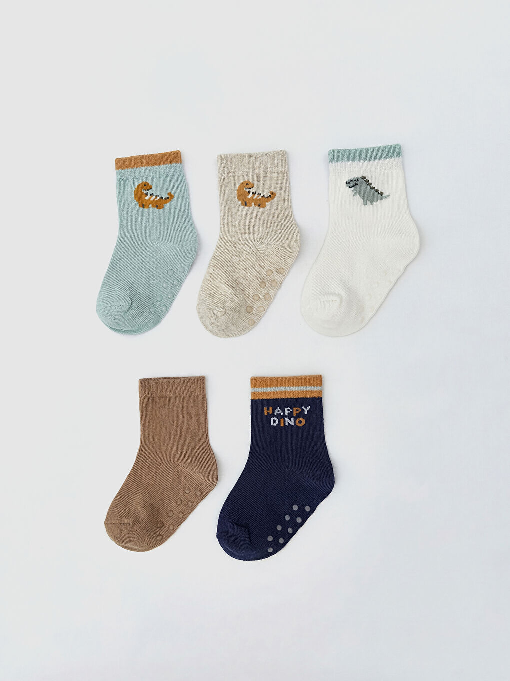 сәби ұлдарға арналған өрнекті тобық шұлықтары 5 данадан тұратын