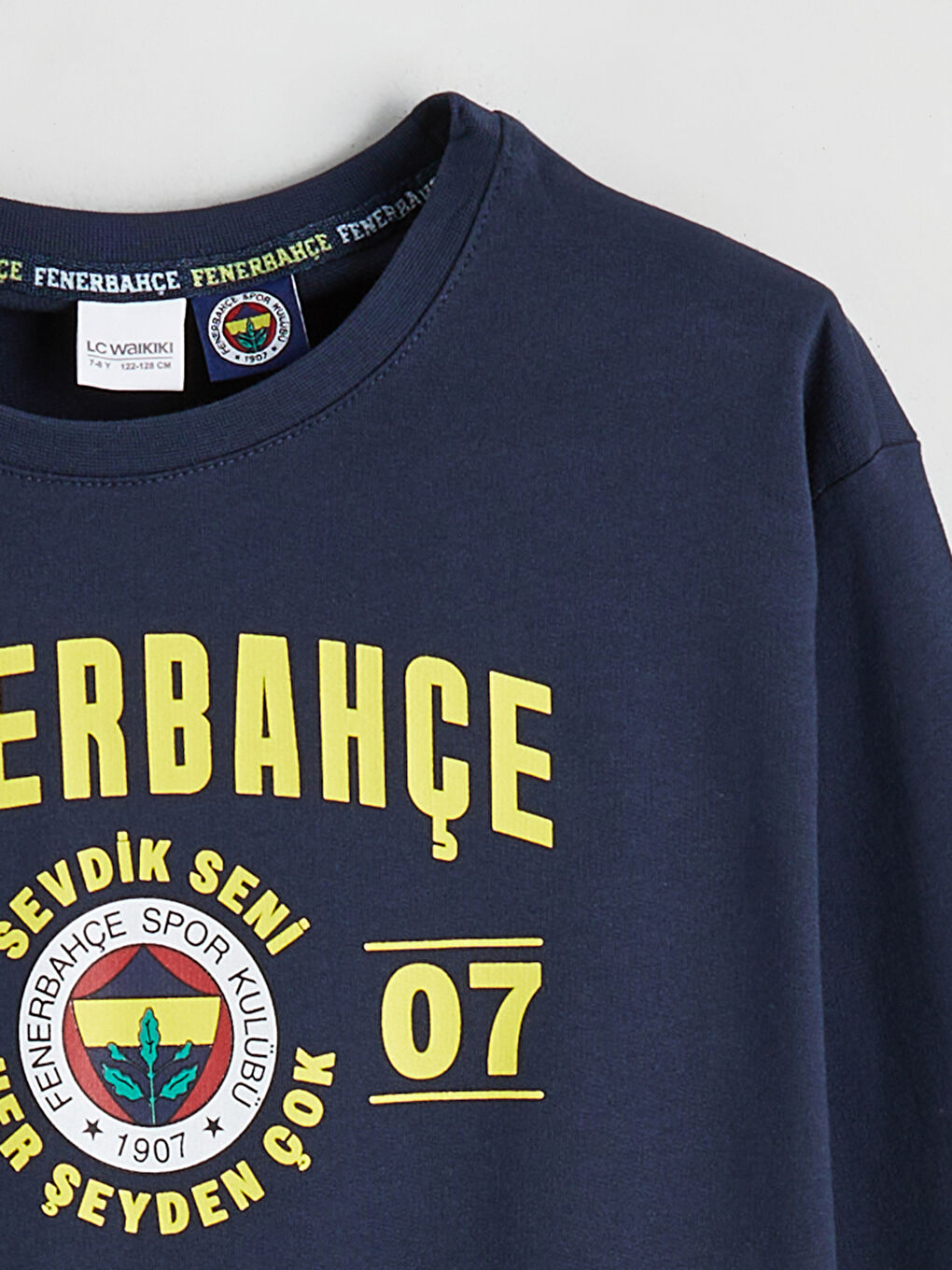 Crew Neck Fenerbahçe Printed Boys' Pyjama Set-2