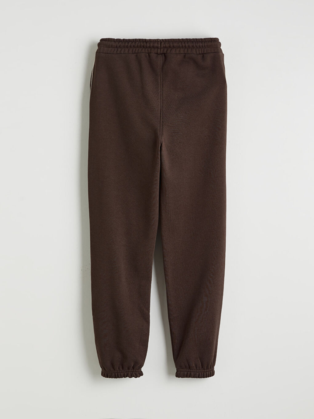 Kahverengi Beli Lastikli Erkek Çocuk Kalın Eşofman Altı-1