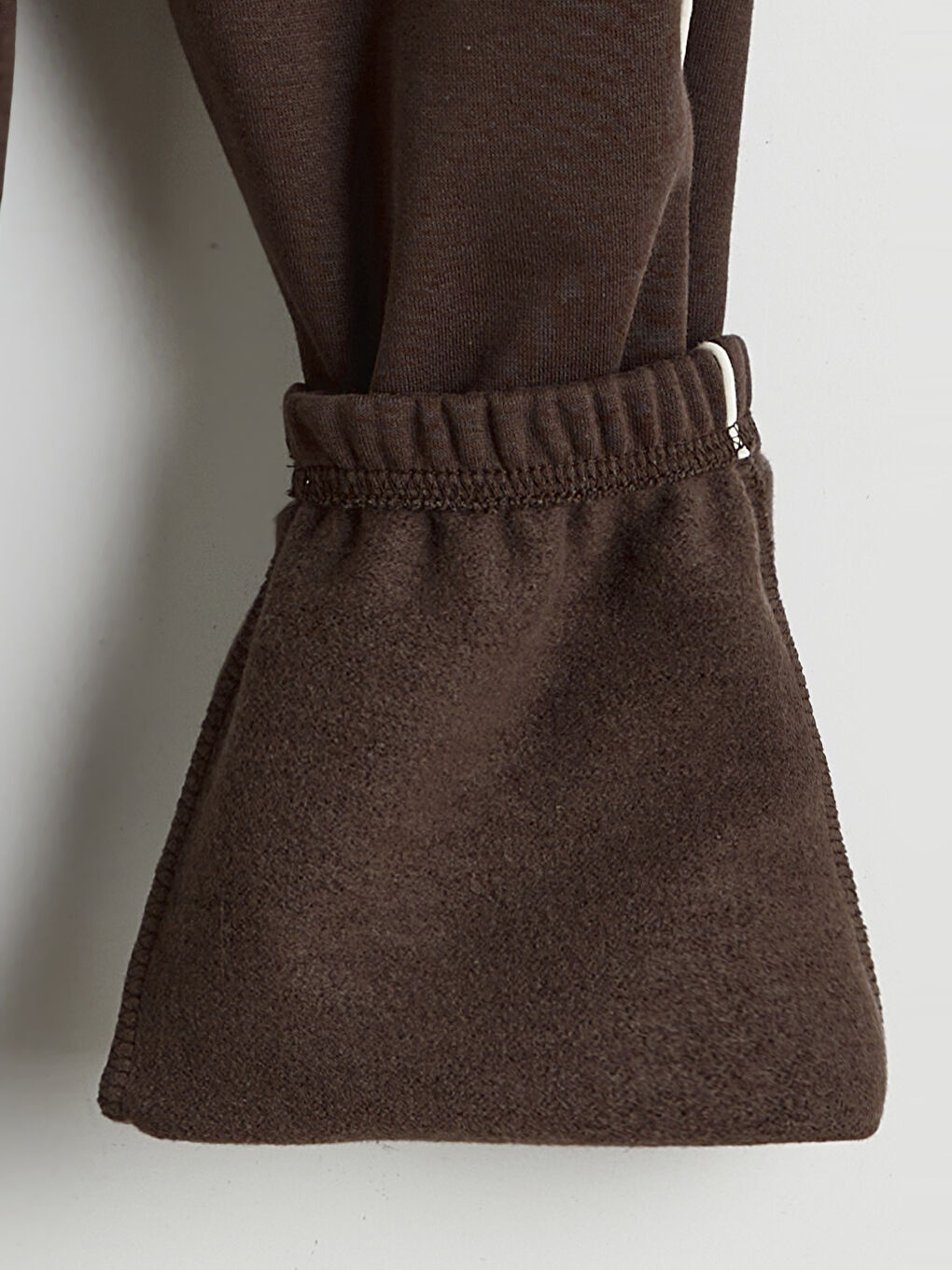 Kahverengi Beli Lastikli Erkek Çocuk Kalın Eşofman Altı-3