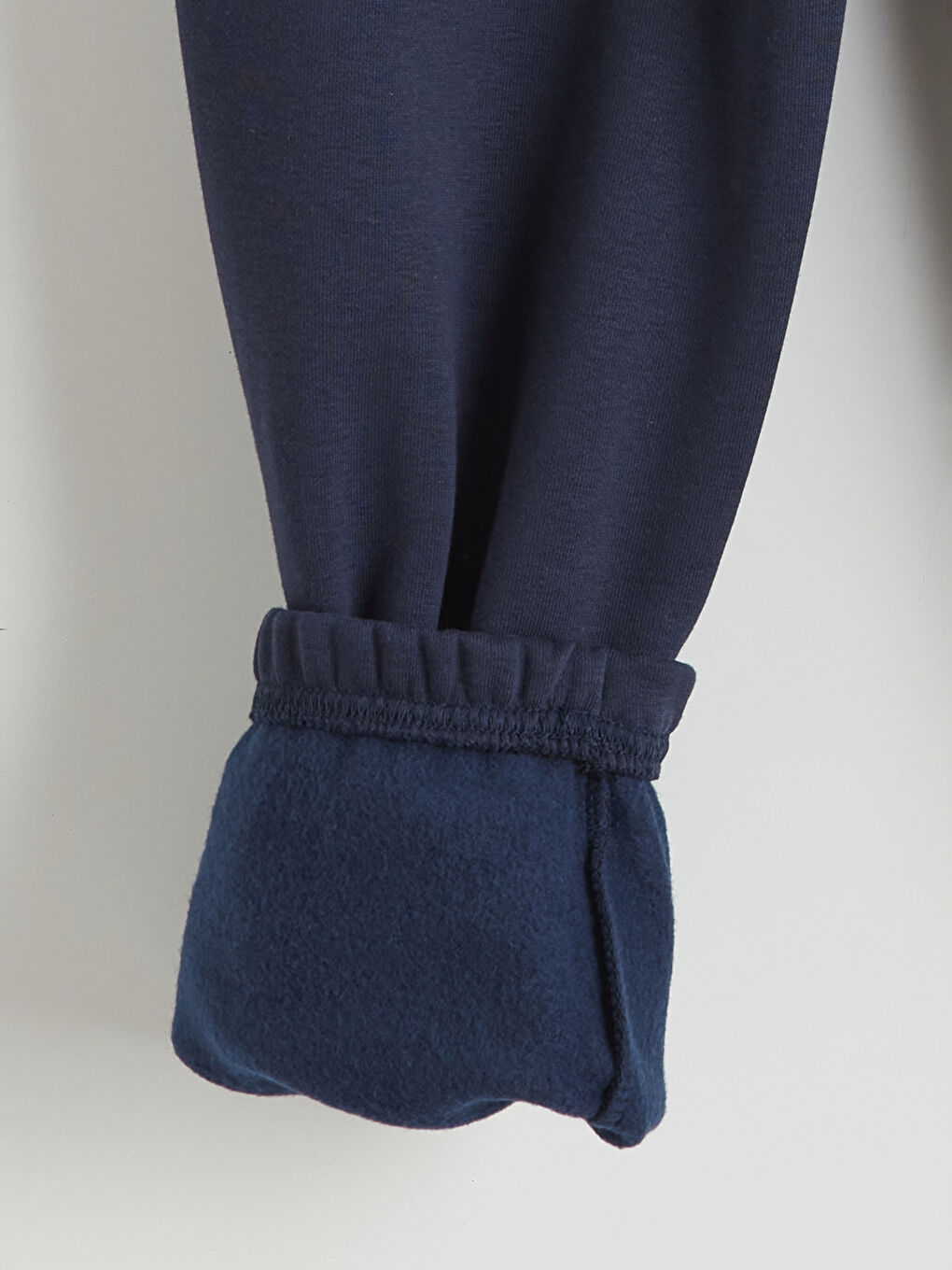 Lacivert Beli Lastikli Erkek Çocuk Kalın Eşofman Altı-2