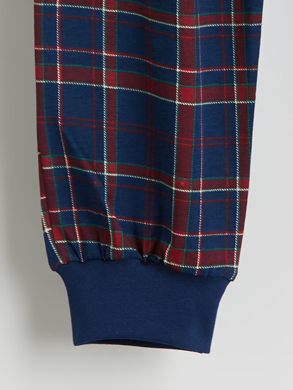 Crew Neck Teddy Bear Print Boy’S Pyjama Set-5