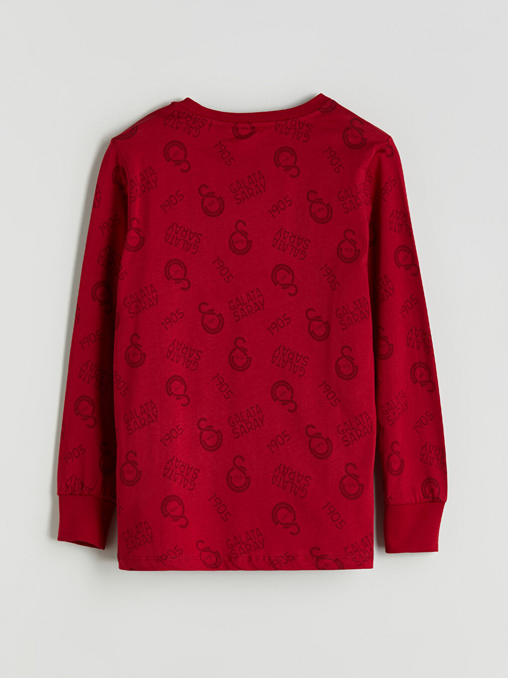Kırmızı Bisiklet Yaka Galatasaray Baskılı Erkek Çocuk Pijama Takımı-3