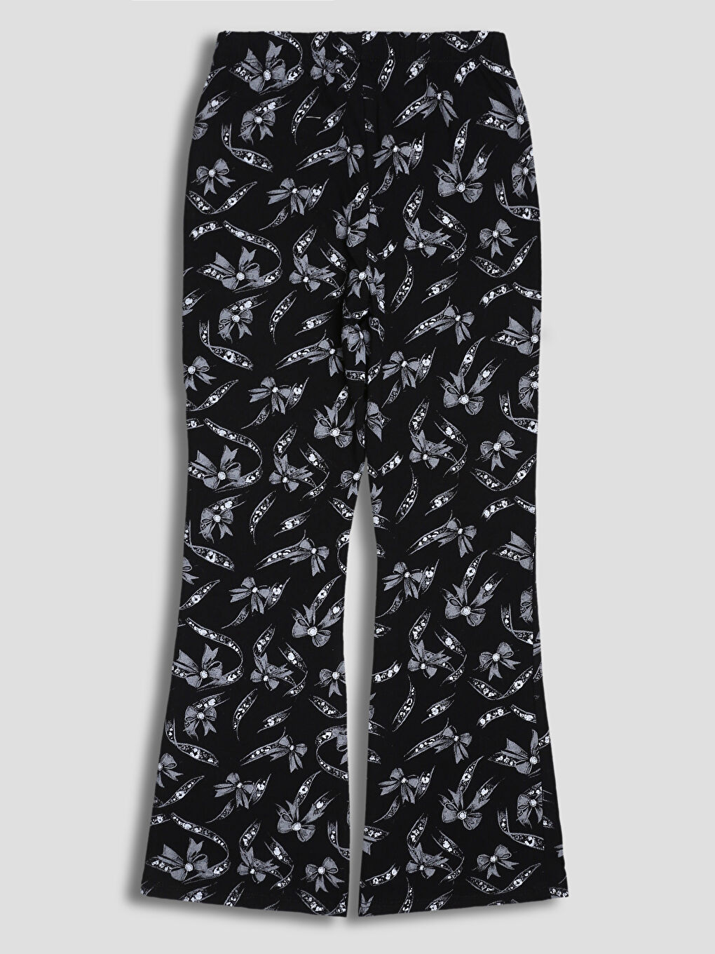 Elasticated Waist Flared Leg Girls' Leggings-1