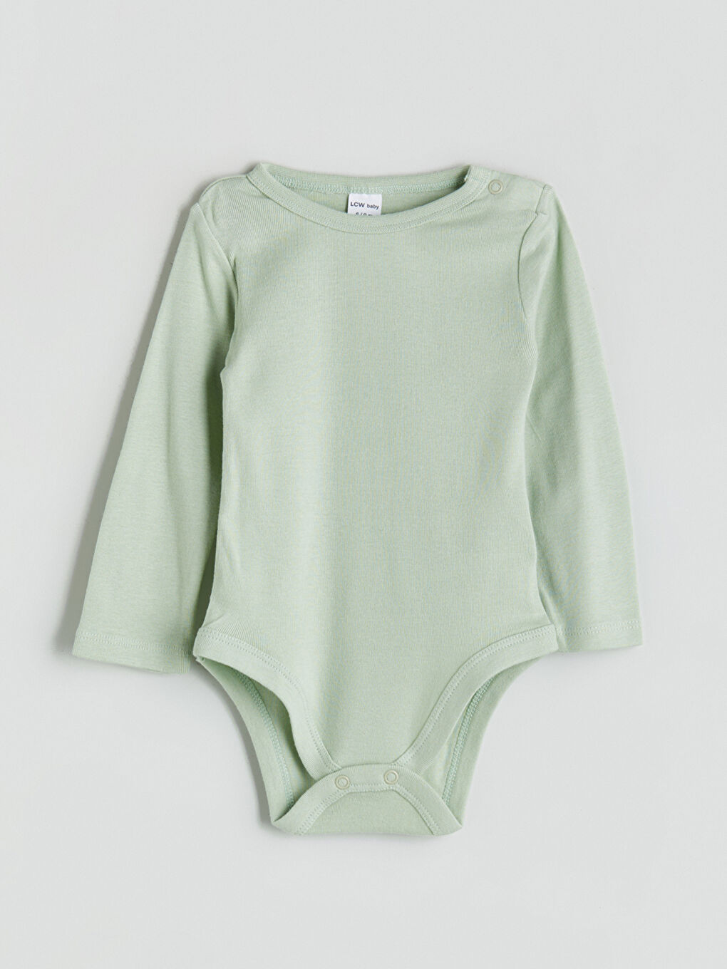Crew Neck Baby Boy Snap Fastener Bodysuit 3 Pcs-5