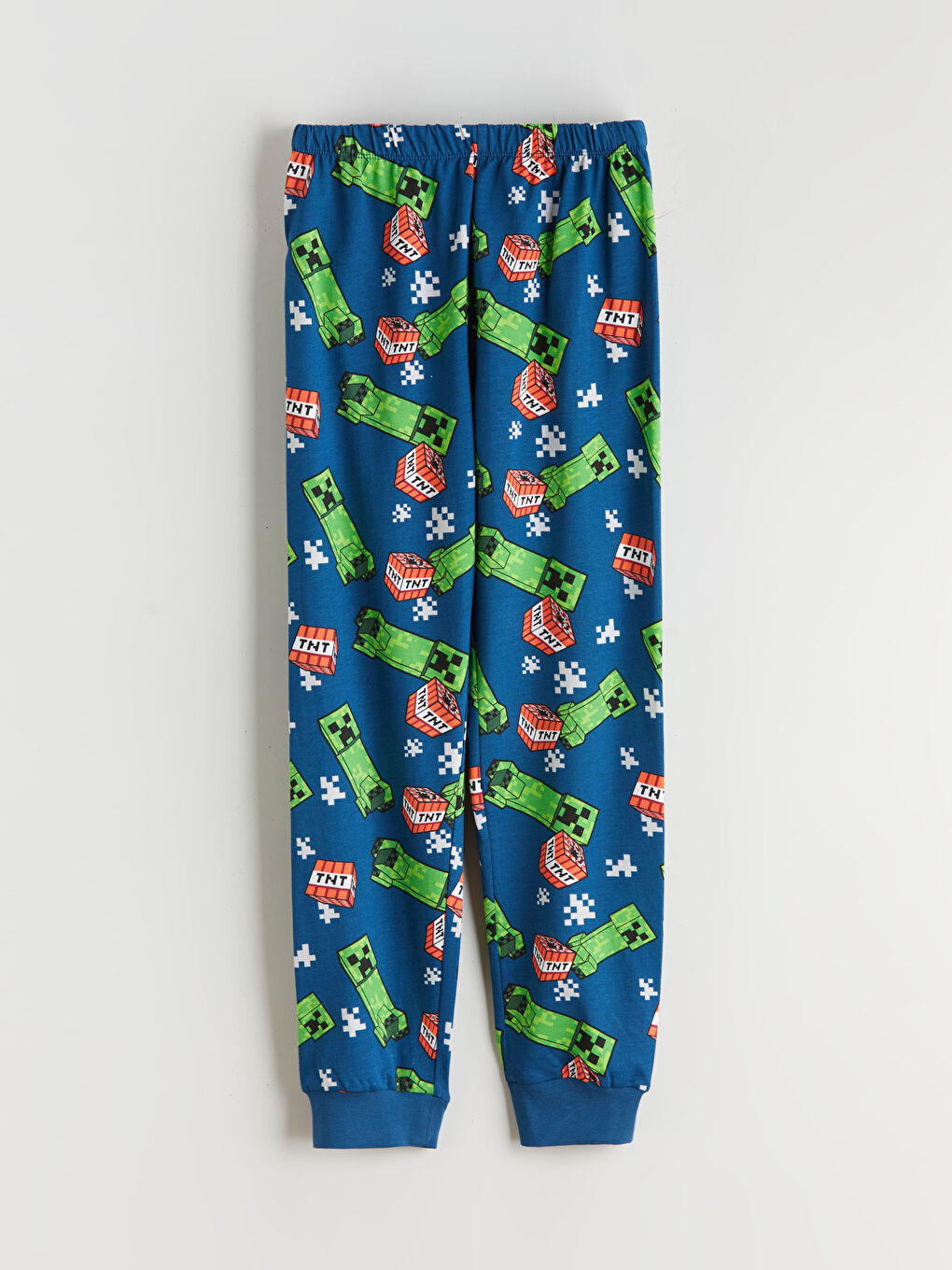 Crew Neck Minecraft Printed Boys' Pyjama Set-3