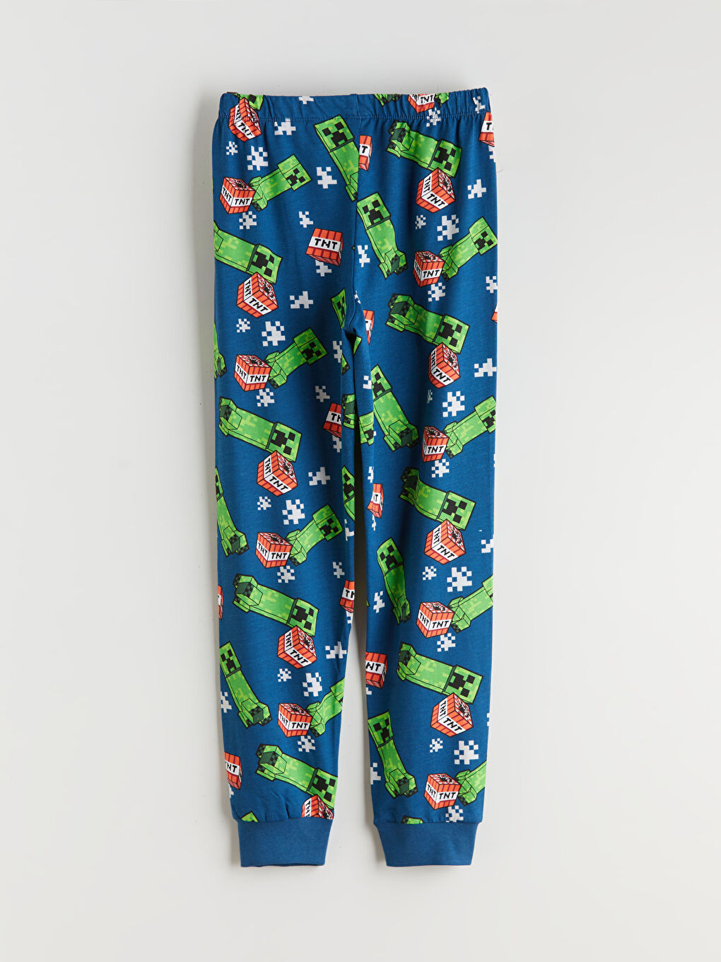 Crew Neck Minecraft Printed Boys' Pyjama Set-4