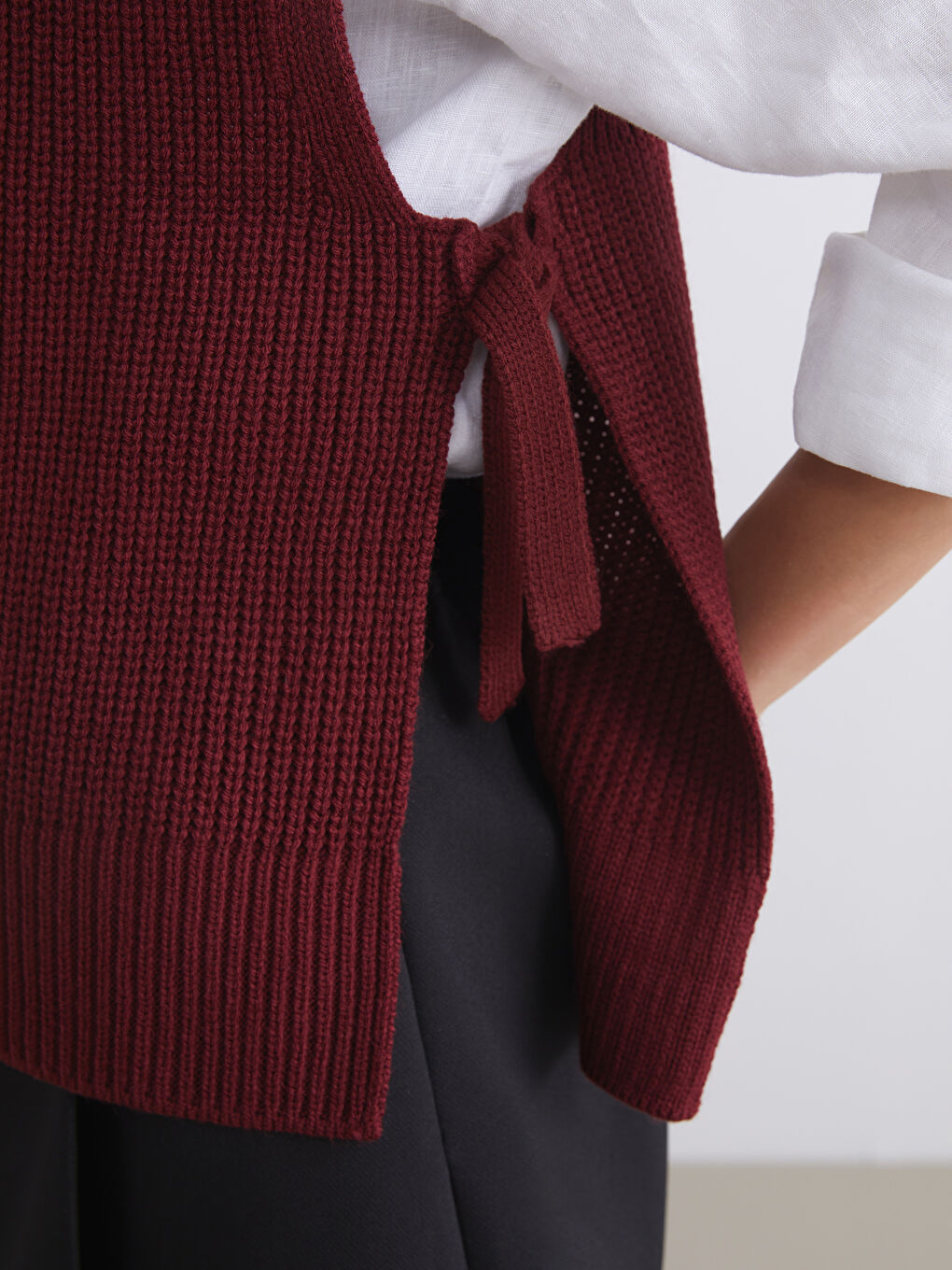 LCW Vision Crew Neck Women's Knitwear Sweater Vest -W5FI30Z8-RXM