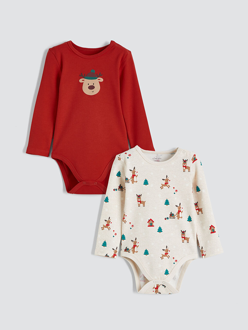 Малыши мальчики Красный Боди с заклепками-1