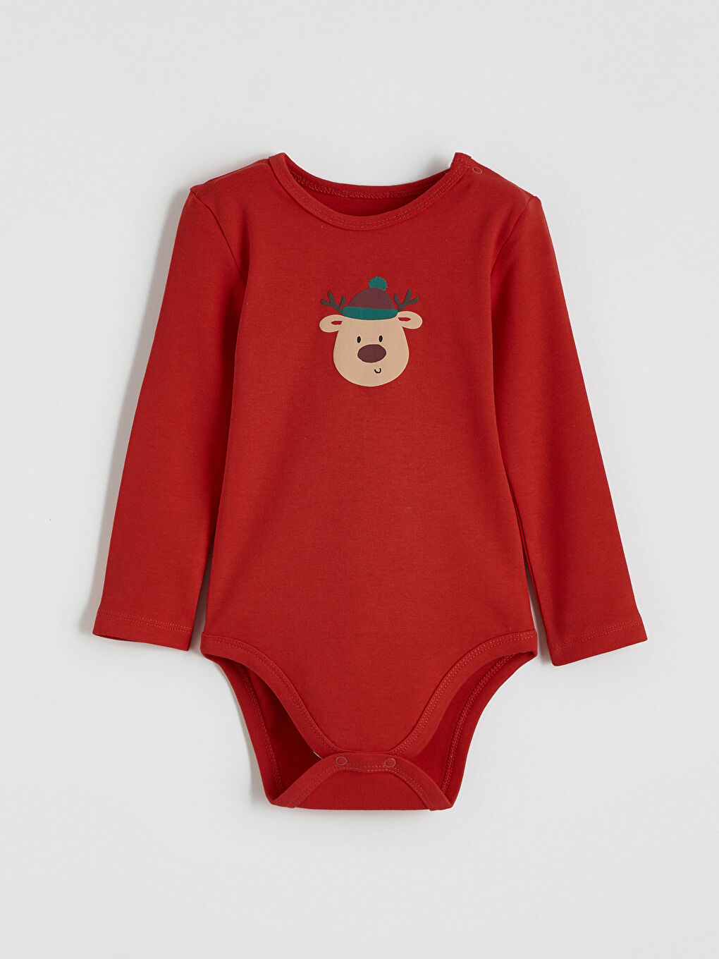 Малыши мальчики Красный Боди с заклепками-2