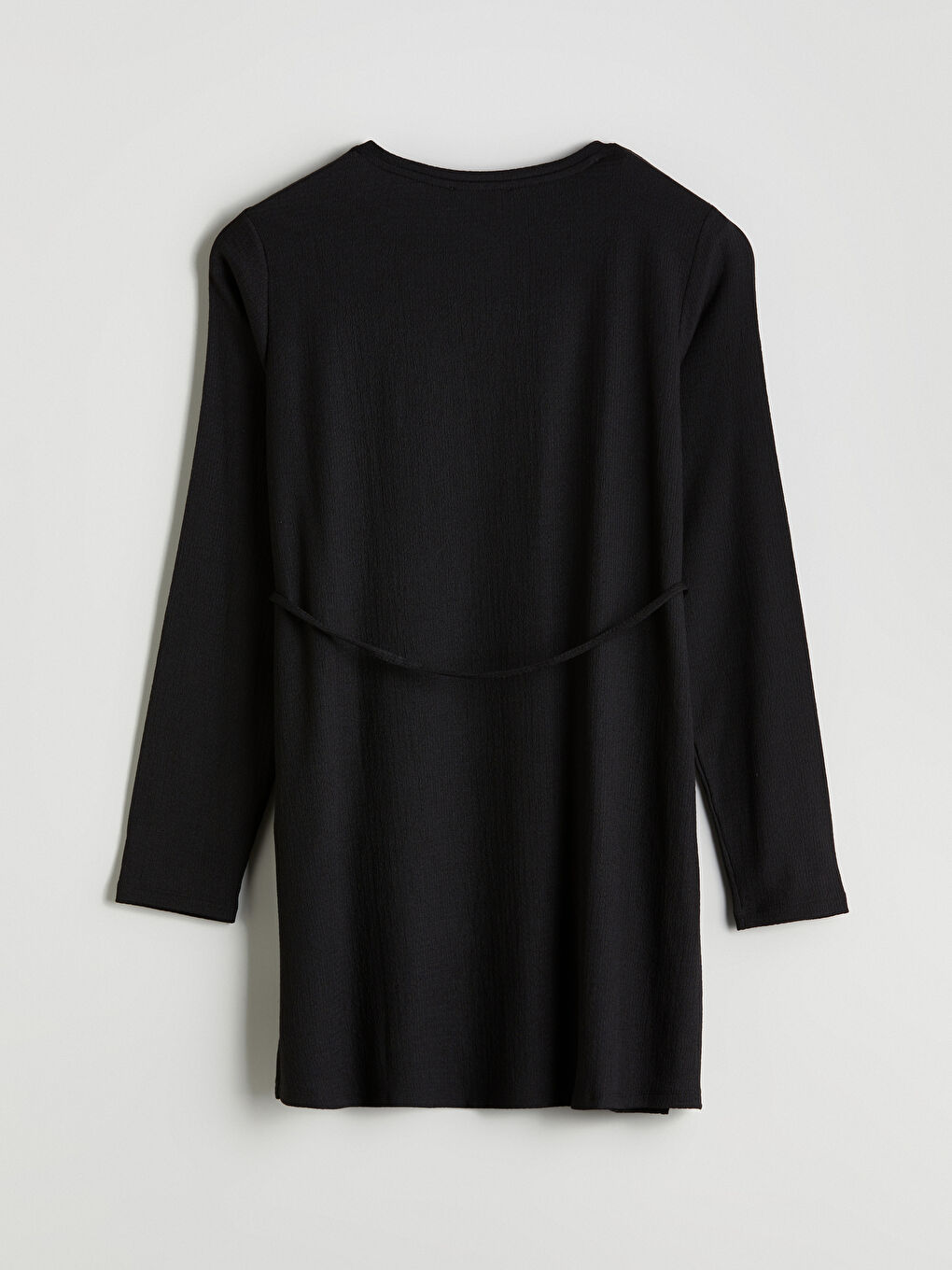 Siyah Bisiklet Yaka Kadın Tunik-7