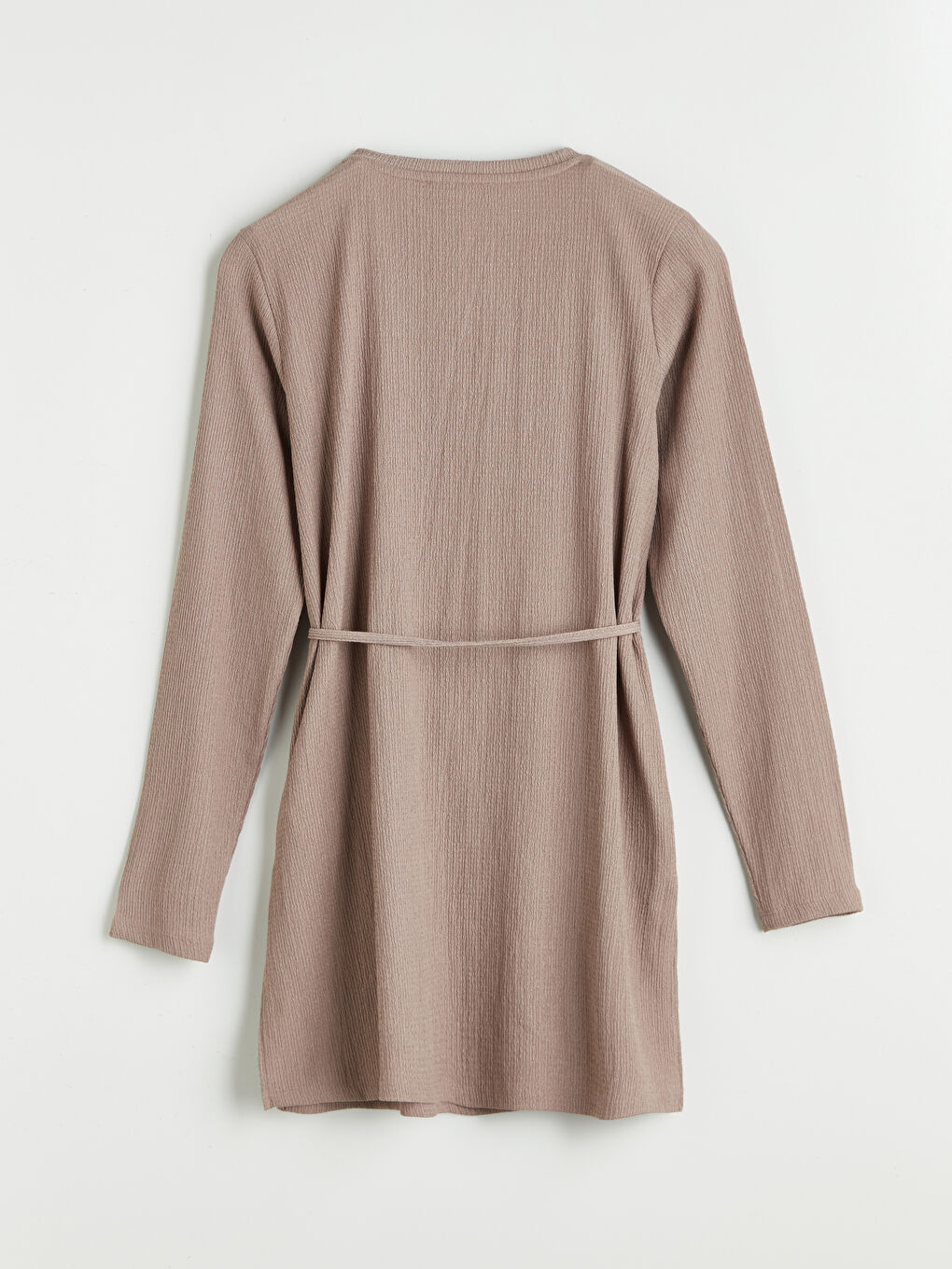 Bej Bisiklet Yaka Kadın Tunik-7