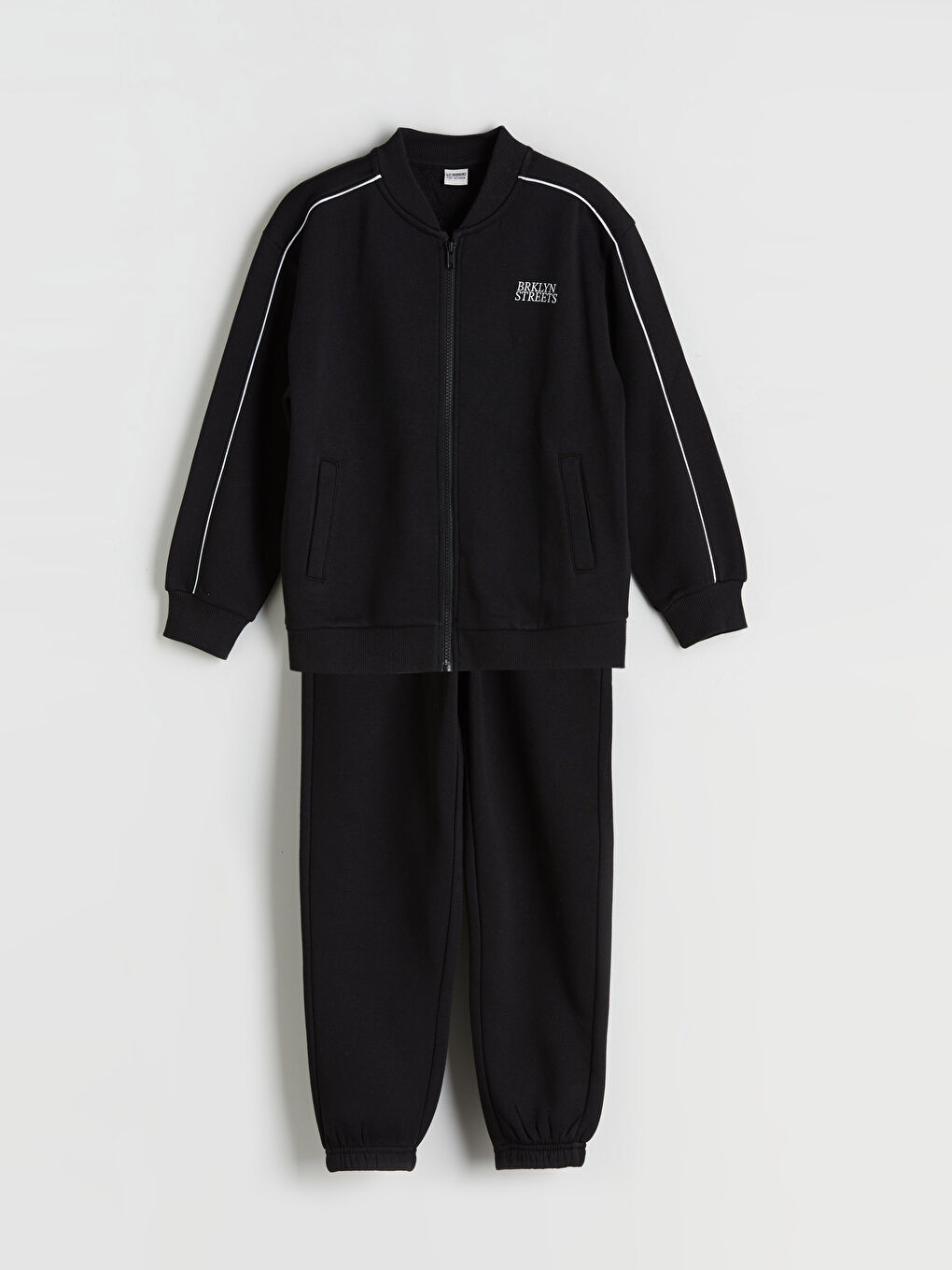 Crew Neck Printed Boys' Tracksuit Set