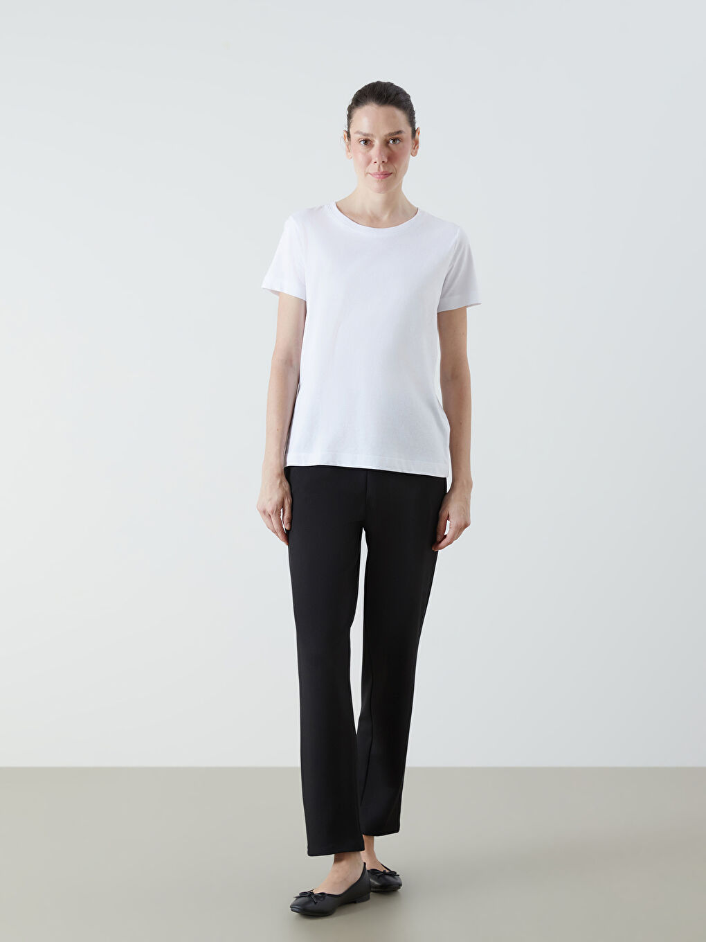 LCW Grace Elastic Waist Carrot Fit Women's Trousers -W5FI94Z8-CVL