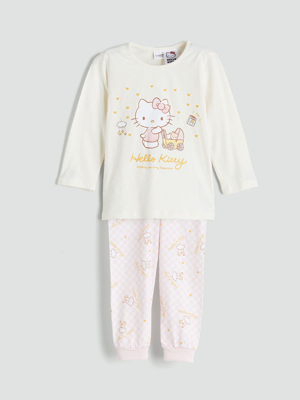 Hello Kitty Printed Girls' Pyjama Set