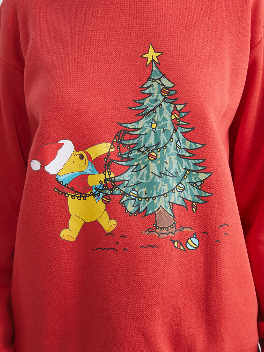 Winnie the Pooh Printed Women's Thick Sweatshirt-2