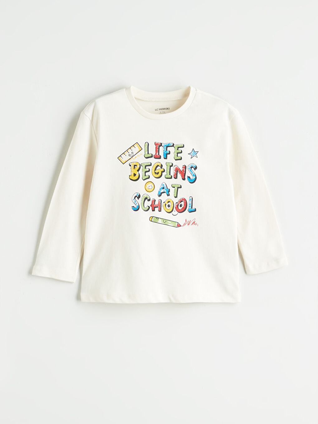 LCW ECO Crew Neck Printed Boys' T-Shirt -W5FJ32Z1-FDL