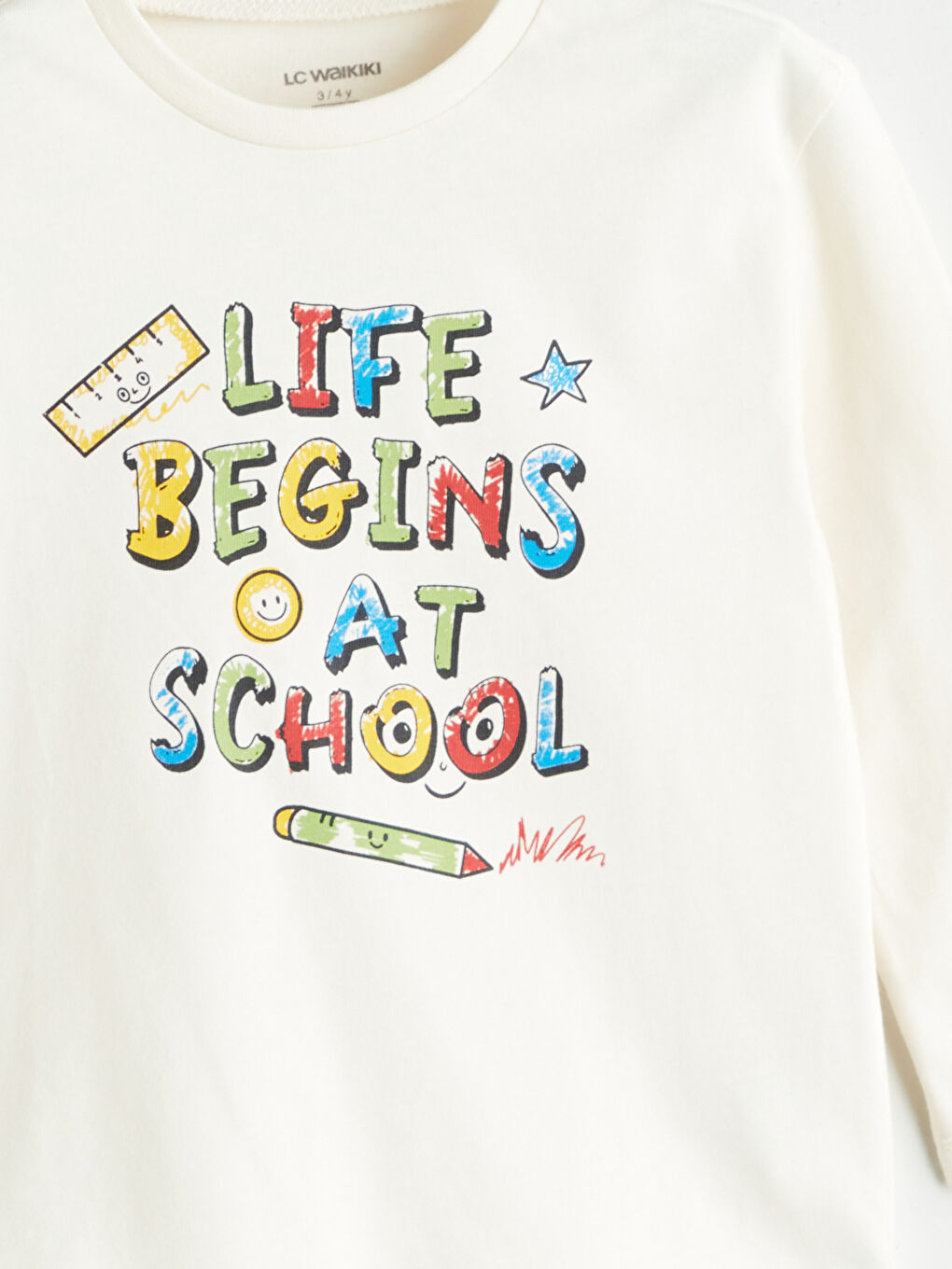 LCW ECO Crew Neck Printed Boys' T-Shirt -W5FJ32Z1-FDL